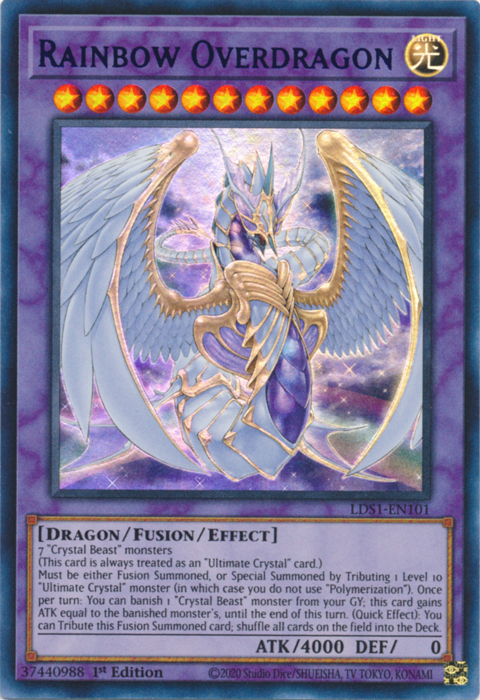 Rainbow Overdragon (Purple) [LDS1-EN101] Ultra Rare | Card Merchant Takapuna