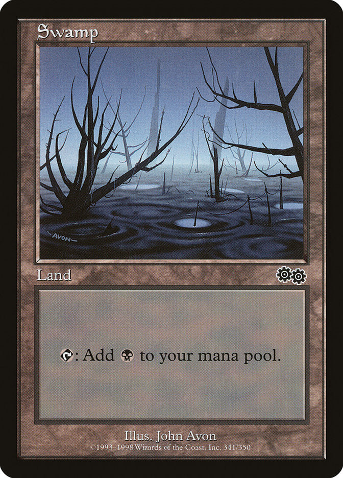 Swamp (341) [Urza's Saga] | Card Merchant Takapuna