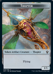 Golem (025) // Thopter Double-Sided Token [Commander 2021 Tokens] | Card Merchant Takapuna