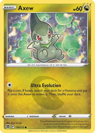 Axew (110/172) [Sword & Shield: Brilliant Stars] | Card Merchant Takapuna