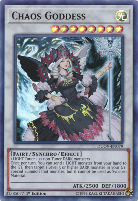 Chaos Goddess [DUOV-EN079] Ultra Rare | Card Merchant Takapuna