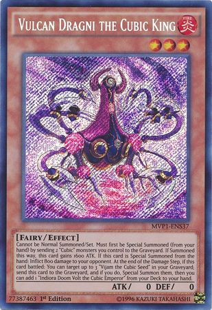 Vulcan Dragni the Cubic King [MVP1-ENS37] Secret Rare | Card Merchant Takapuna