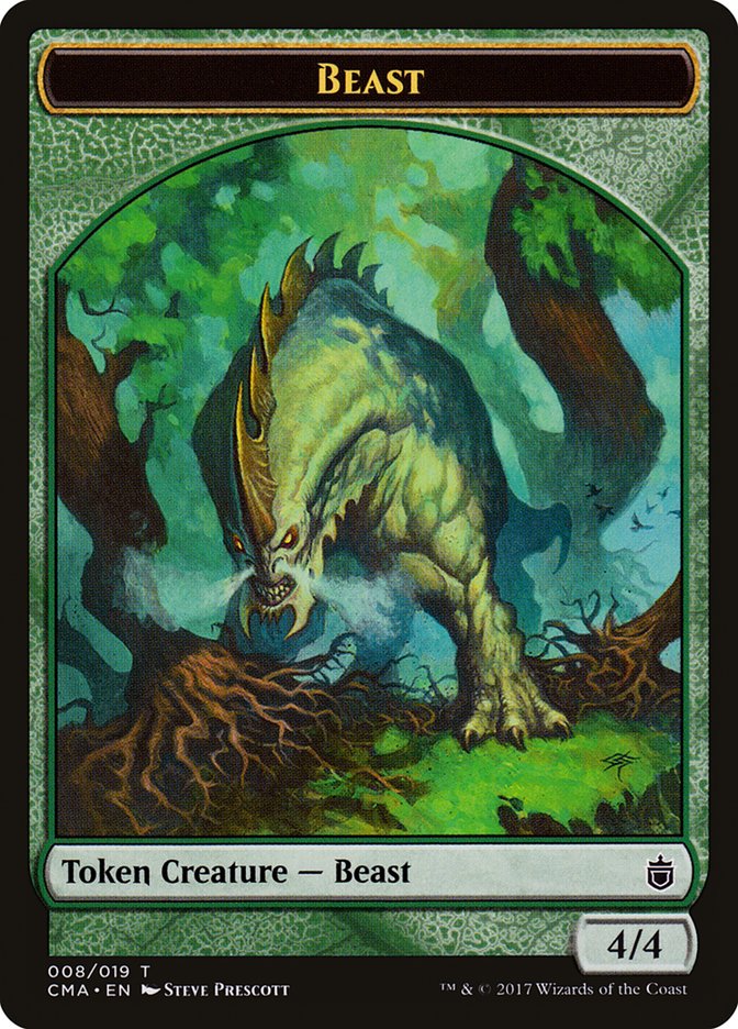 Beast Token (008/019) [Commander Anthology Tokens] | Card Merchant Takapuna