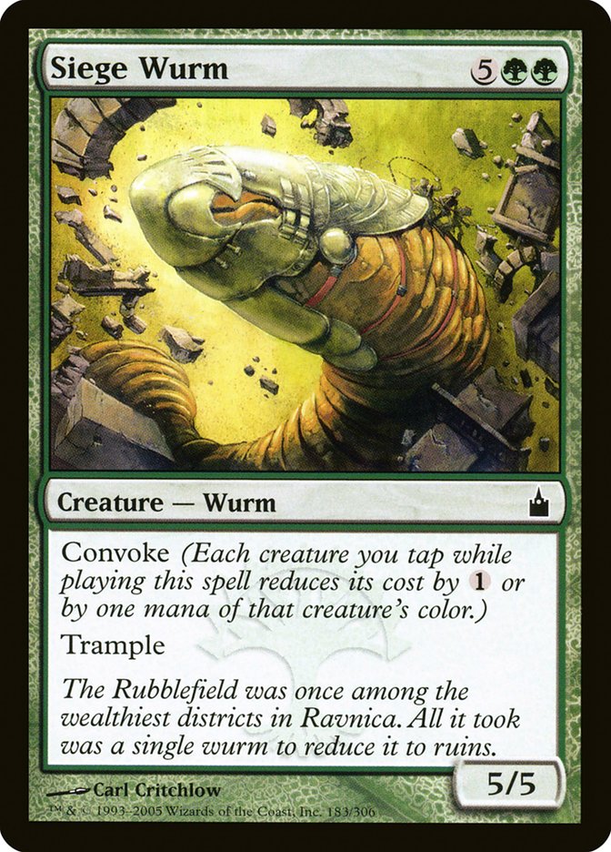 Siege Wurm [Ravnica: City of Guilds] | Card Merchant Takapuna