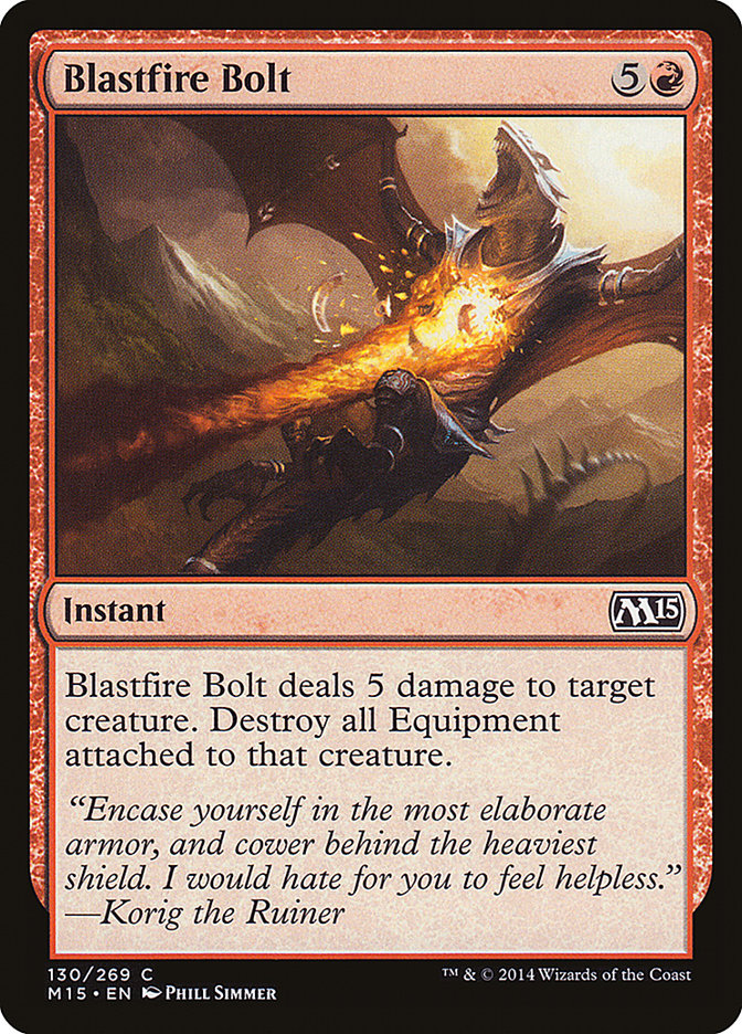 Blastfire Bolt [Magic 2015] | Card Merchant Takapuna