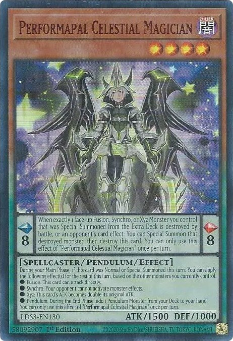 Performapal Celestial Magician (Red) [LDS3-EN130] Ultra Rare | Card Merchant Takapuna