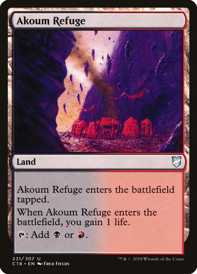 Akoum Refuge [Commander 2018] | Card Merchant Takapuna