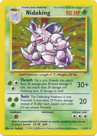 Nidoking (11/102) [Base Set Unlimited] | Card Merchant Takapuna