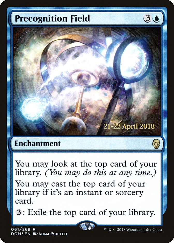 Precognition Field [Dominaria Prerelease Promos] | Card Merchant Takapuna