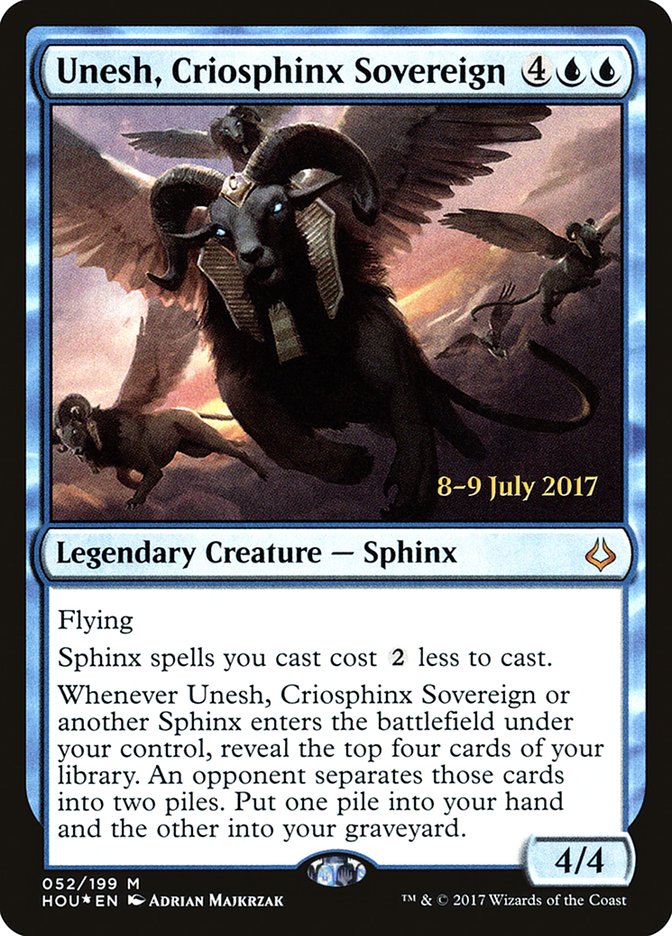 Unesh, Criosphinx Sovereign [Hour of Devastation Prerelease Promos] | Card Merchant Takapuna