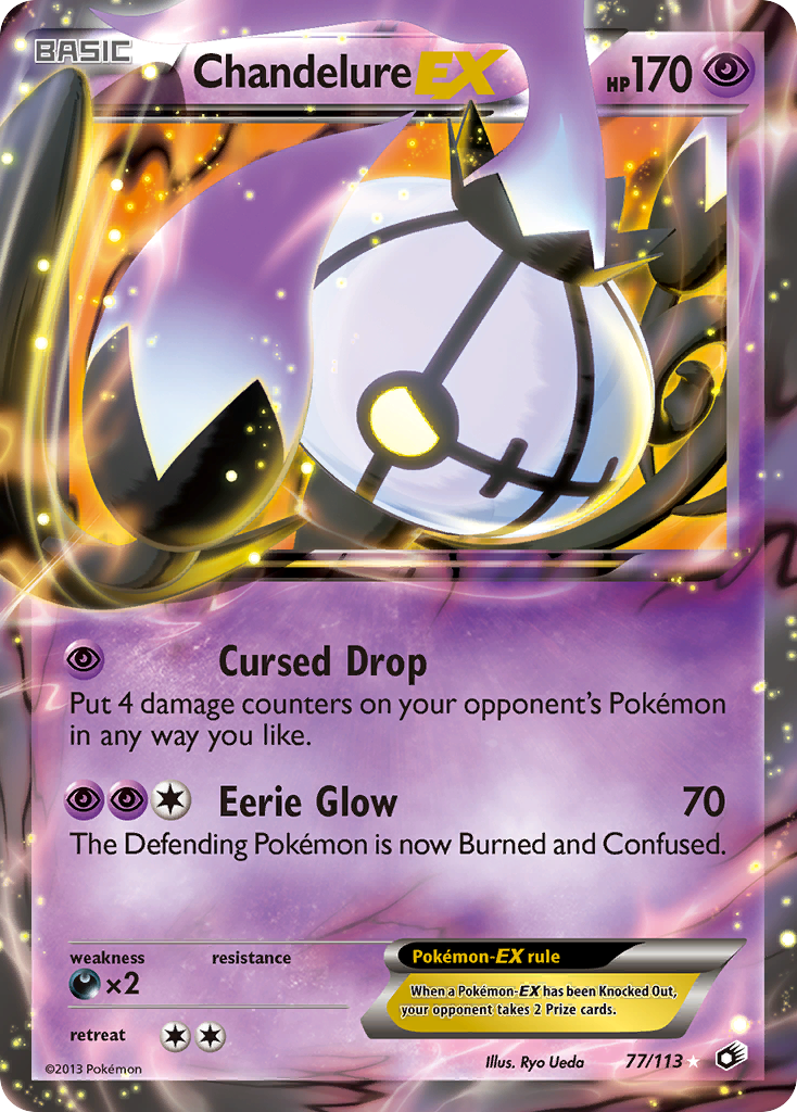 Chandelure EX (77/113) [Black & White: Legendary Treasures] | Card Merchant Takapuna