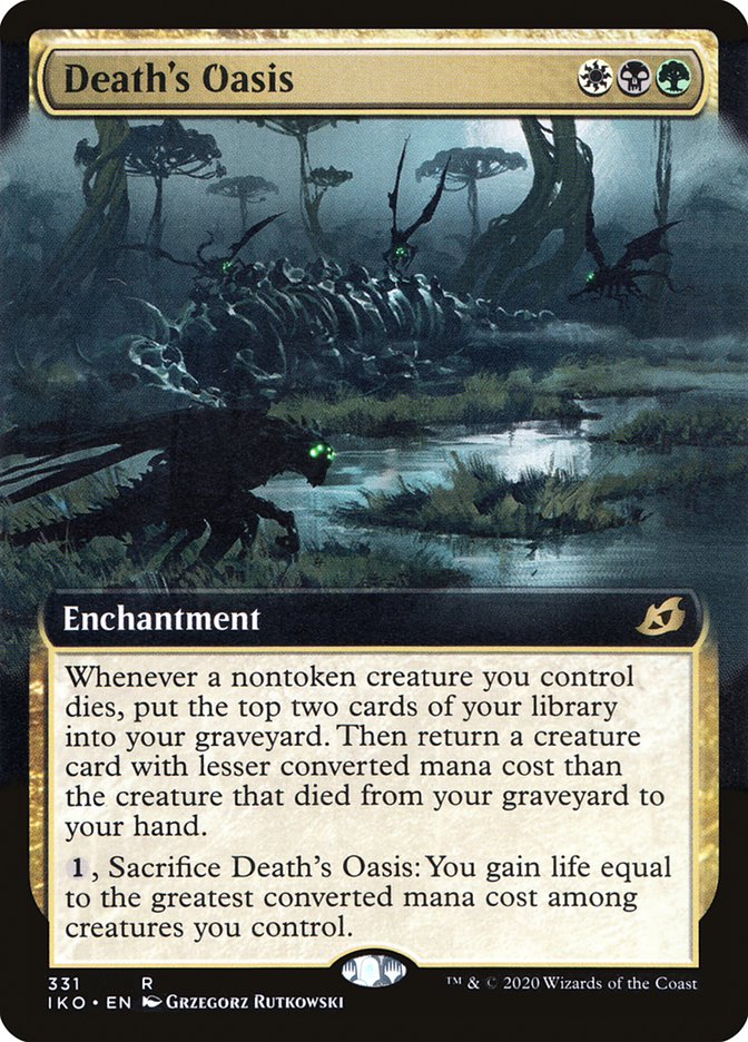 Death's Oasis (Extended Art) [Ikoria: Lair of Behemoths] | Card Merchant Takapuna