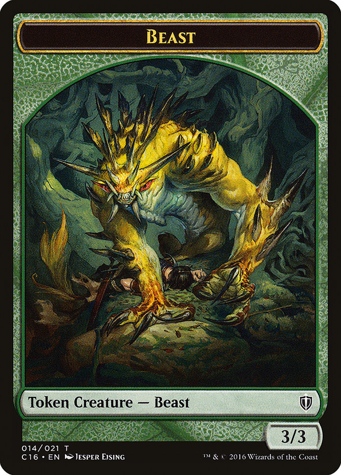 Beast // Ogre Double-Sided Token [Commander 2016 Tokens] | Card Merchant Takapuna