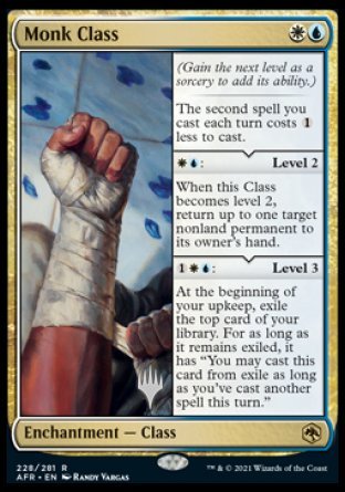 Monk Class (Promo Pack) [Dungeons & Dragons: Adventures in the Forgotten Realms Promos] | Card Merchant Takapuna