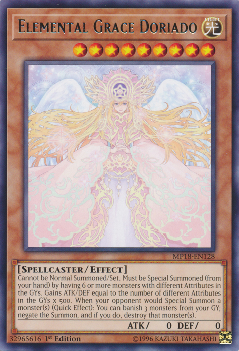 Elemental Grace Doriado [MP18-EN128] Rare | Card Merchant Takapuna