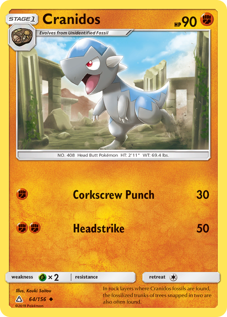 Cranidos (64/156) [Sun & Moon: Ultra Prism] | Card Merchant Takapuna