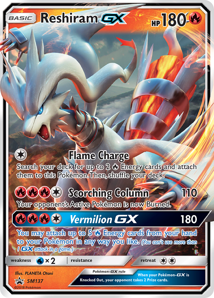 Reshiram GX (SM137) [Sun & Moon: Black Star Promos] | Card Merchant Takapuna