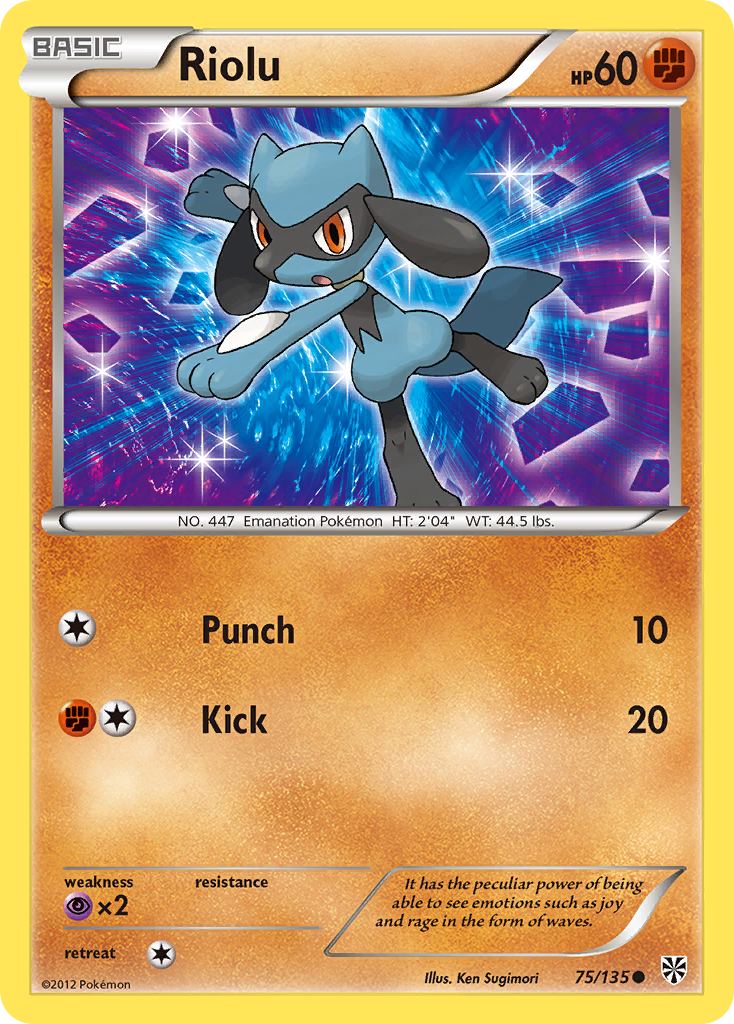 Riolu (75/135) [Black & White: Plasma Storm] | Card Merchant Takapuna