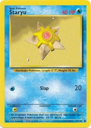 Staryu (65/102) [Base Set Unlimited] | Card Merchant Takapuna