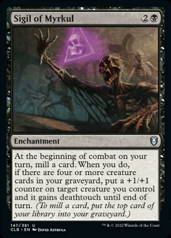 Sigil of Myrkul [Commander Legends: Battle for Baldur's Gate] | Card Merchant Takapuna