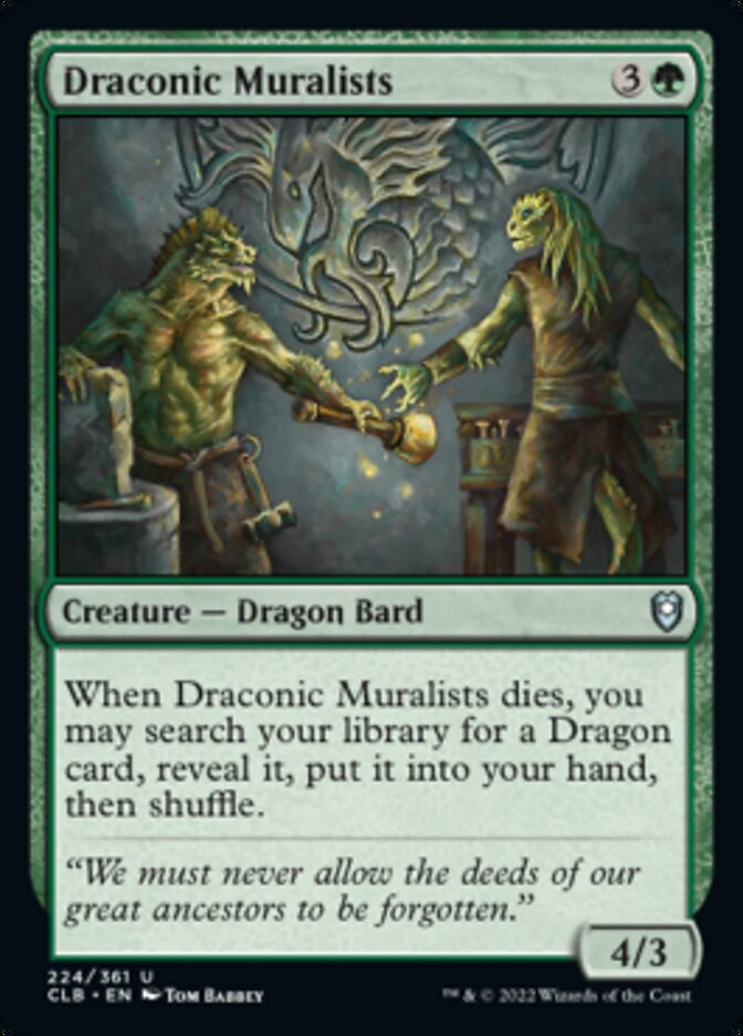 Draconic Muralists [Commander Legends: Battle for Baldur's Gate] | Card Merchant Takapuna