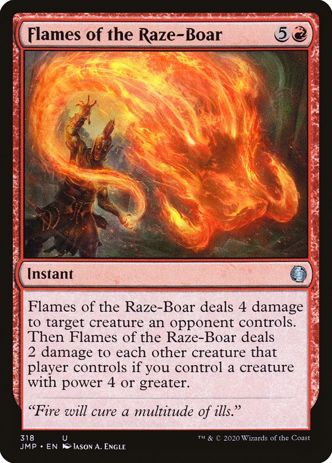 Flames of the Raze-Boar [Jumpstart] | Card Merchant Takapuna