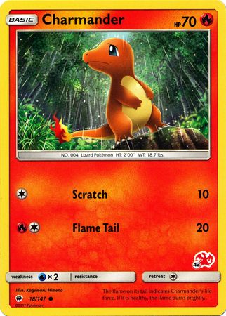 Charmander (18/147) (Charizard Stamp #42) [Battle Academy 2020] | Card Merchant Takapuna