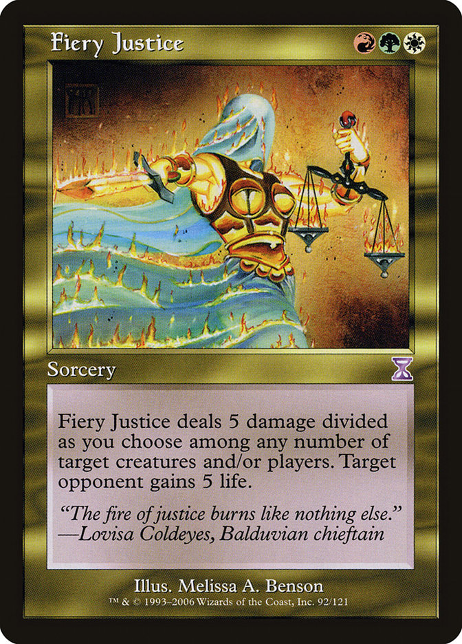 Fiery Justice [Time Spiral Timeshifted] | Card Merchant Takapuna