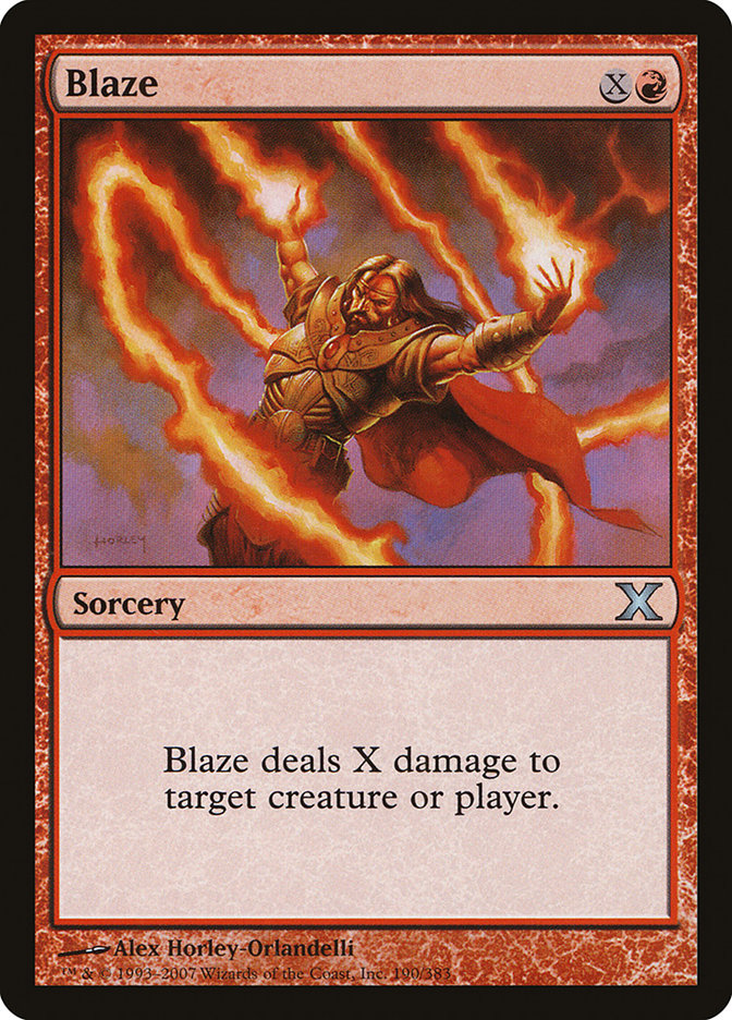 Blaze [Tenth Edition] | Card Merchant Takapuna