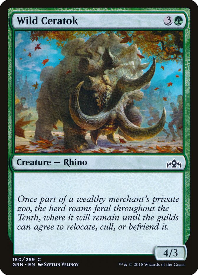 Wild Ceratok [Guilds of Ravnica] | Card Merchant Takapuna