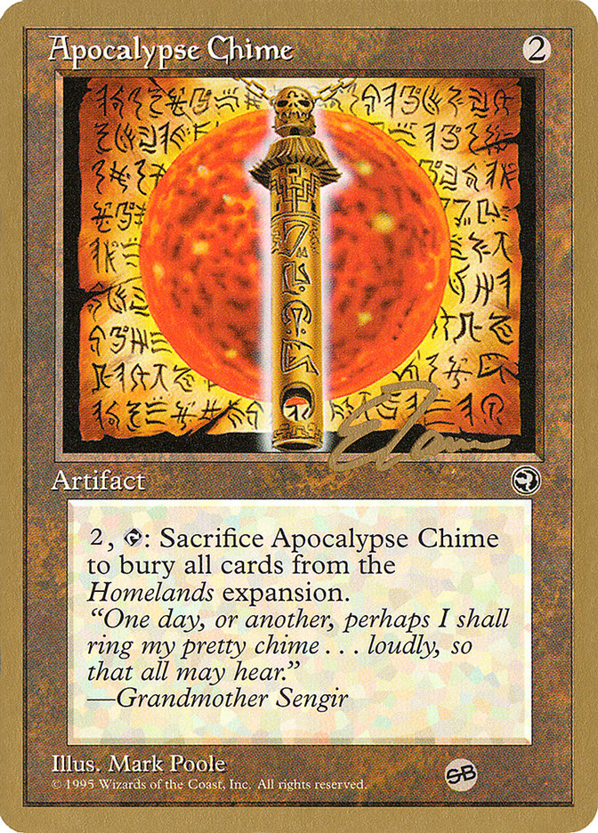 Apocalypse Chime (Eric Tam) (SB) [Pro Tour Collector Set] | Card Merchant Takapuna