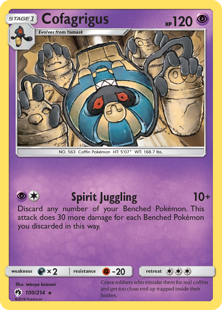 Cofagrigus (100/214) [Sun & Moon: Lost Thunder] | Card Merchant Takapuna