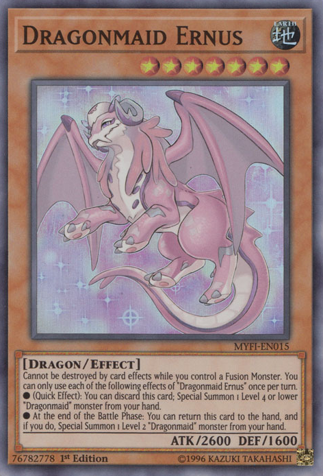 Dragonmaid Ernus [MYFI-EN015] Super Rare | Card Merchant Takapuna