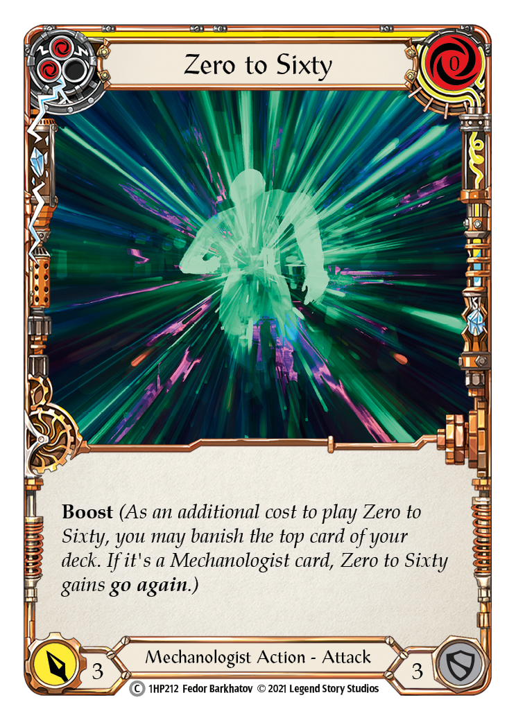 Zero to Sixty (Yellow) [1HP212] (History Pack 1) | Card Merchant Takapuna