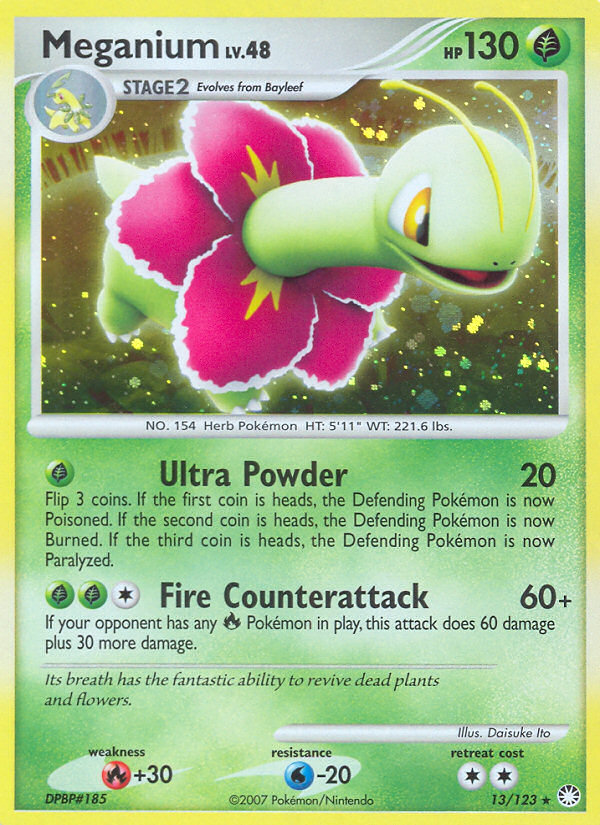 Meganium (13/123) [Diamond & Pearl: Mysterious Treasures] | Card Merchant Takapuna