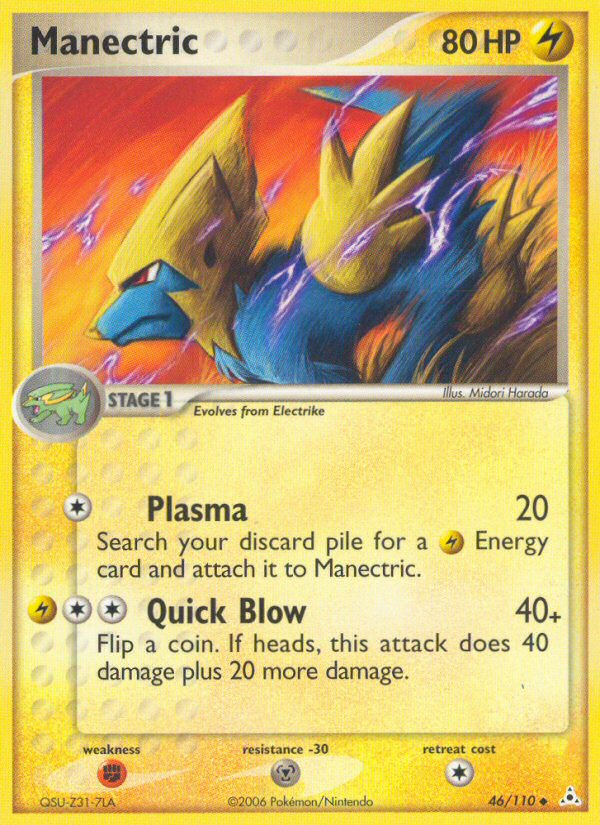 Manectric (46/110) [EX: Holon Phantoms] | Card Merchant Takapuna