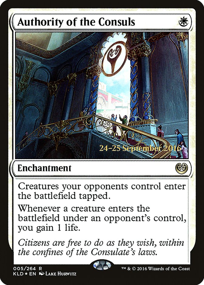 Authority of the Consuls [Kaladesh Prerelease Promos] | Card Merchant Takapuna