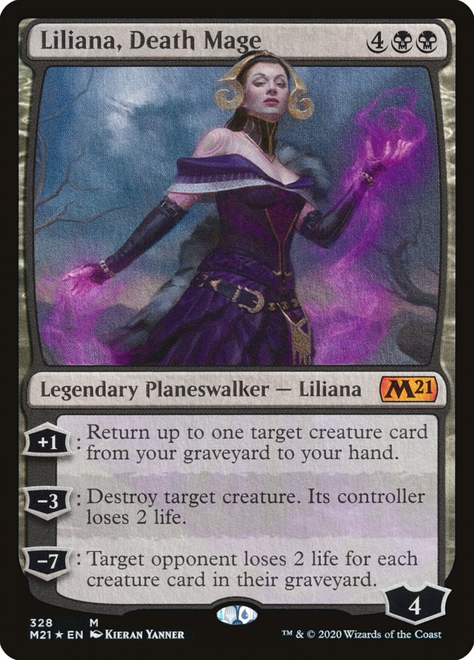 Liliana, Death Mage [Core Set 2021] | Card Merchant Takapuna