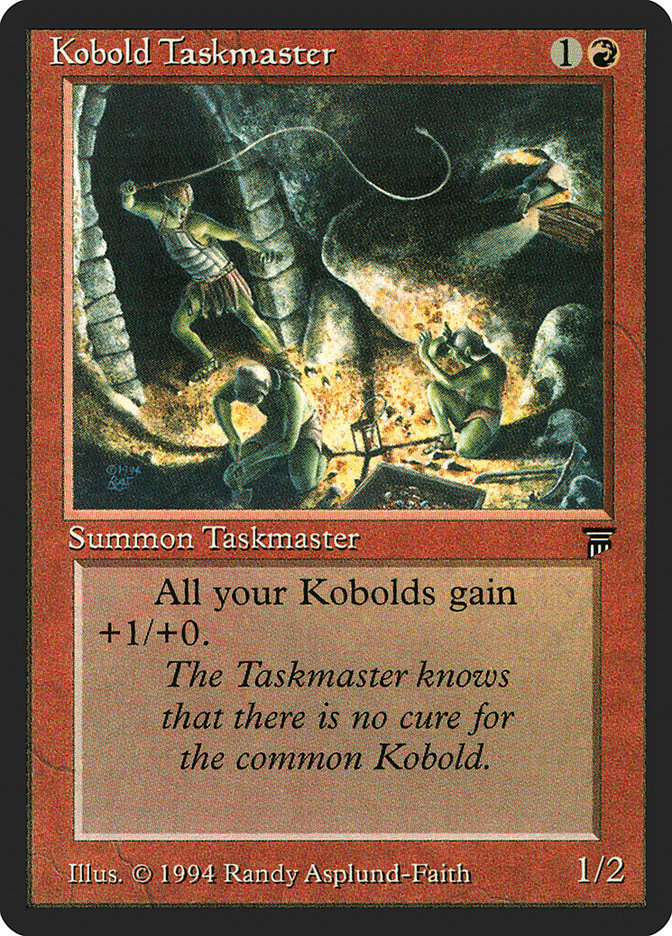 Kobold Taskmaster [Legends] | Card Merchant Takapuna