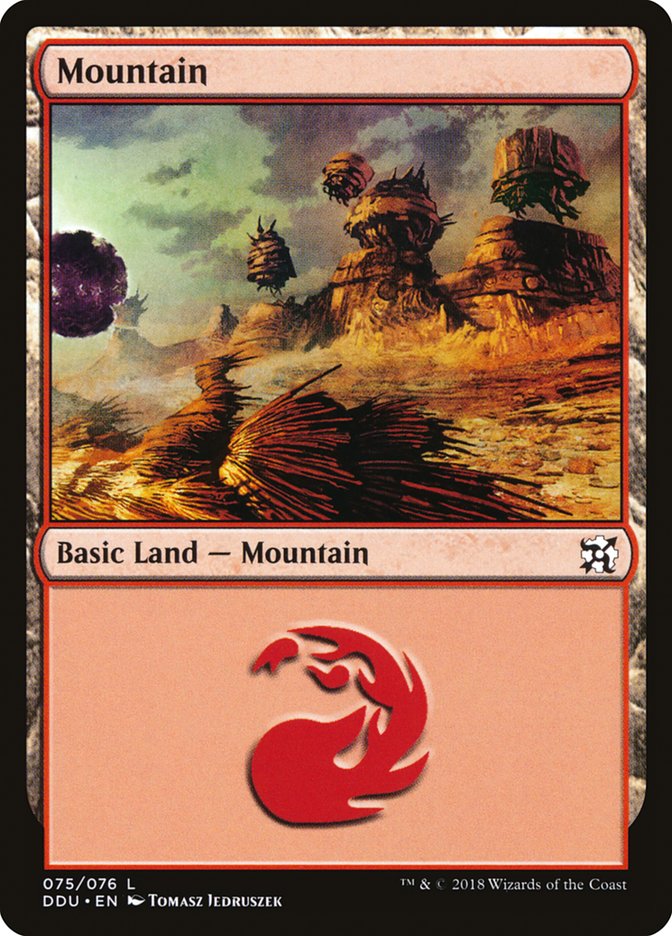 Mountain (75) [Duel Decks: Elves vs. Inventors] | Card Merchant Takapuna