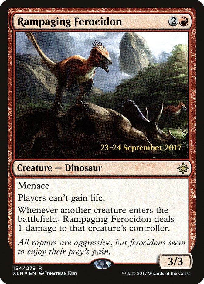 Rampaging Ferocidon [Ixalan Prerelease Promos] | Card Merchant Takapuna