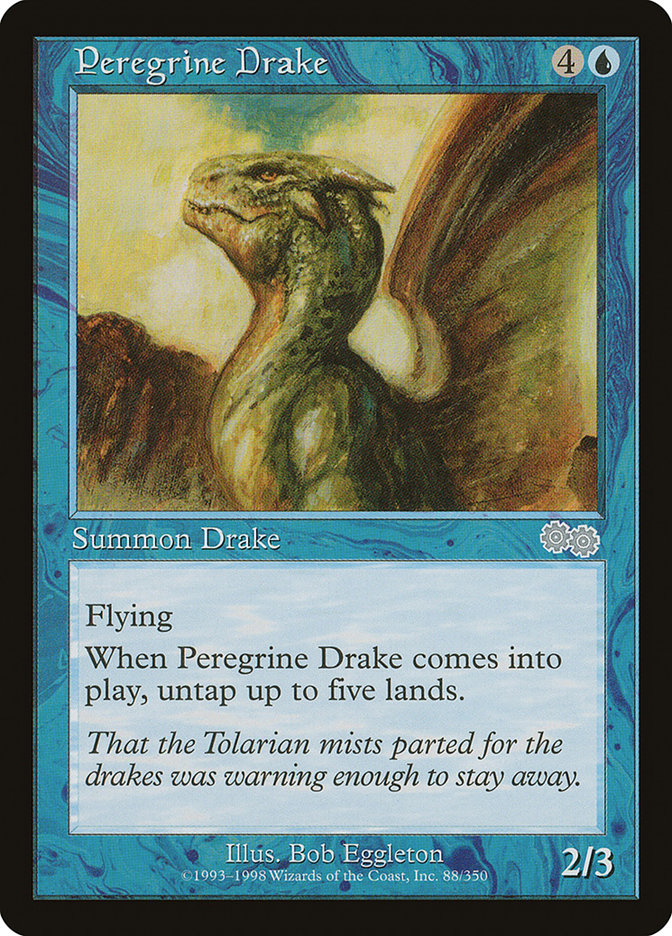 Peregrine Drake [Urza's Saga] | Card Merchant Takapuna