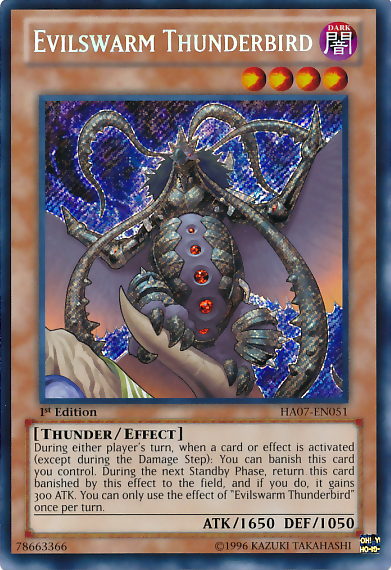 Evilswarm Thunderbird [HA07-EN051] Secret Rare | Card Merchant Takapuna