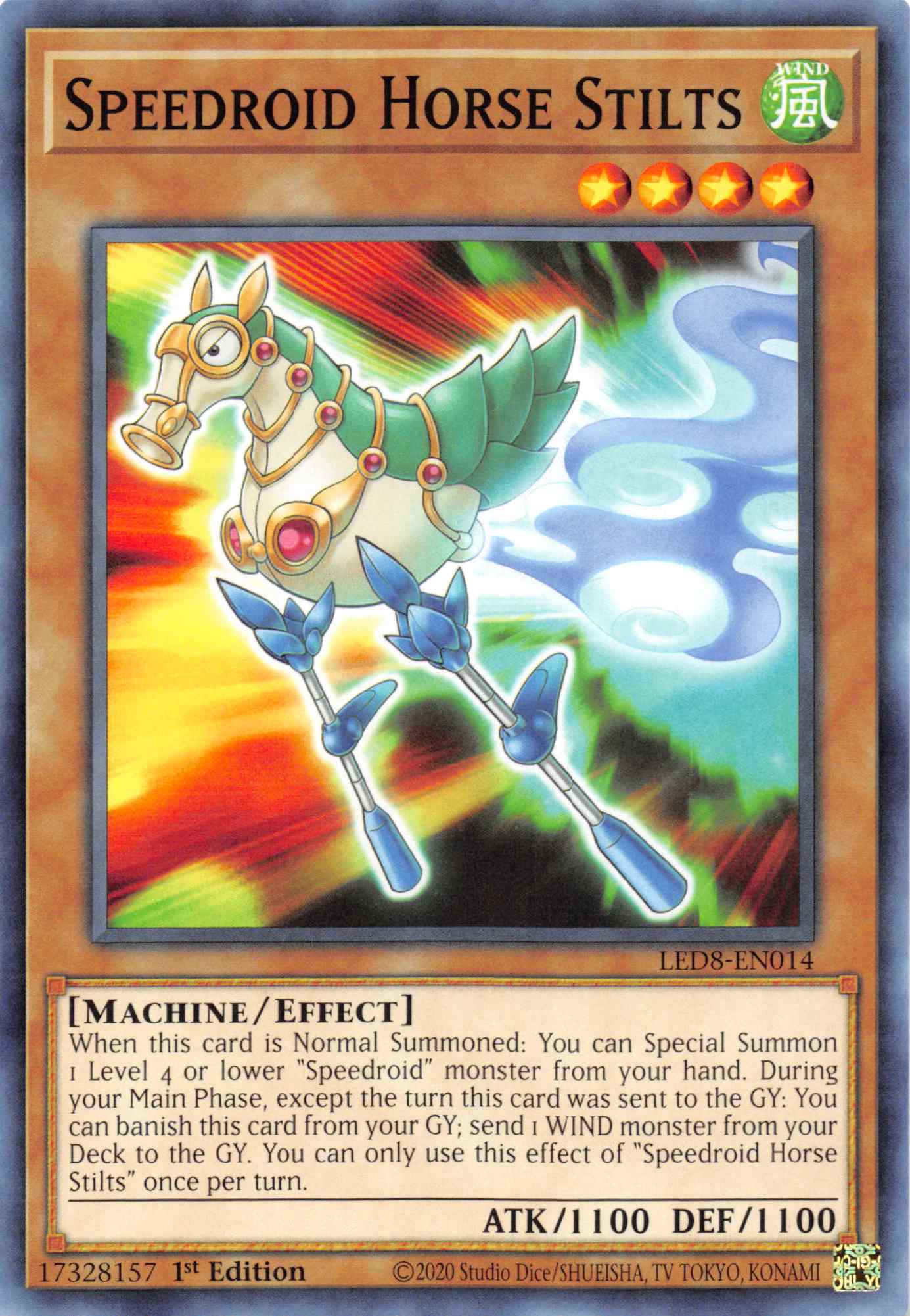 Speedroid Horse Stilts [LED8-EN014] Common | Card Merchant Takapuna