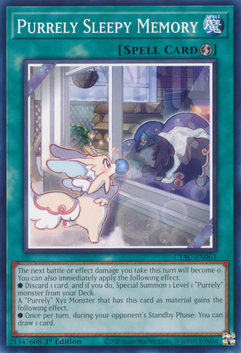 Purrely Sleepy Memory [CYAC-EN061] Common | Card Merchant Takapuna