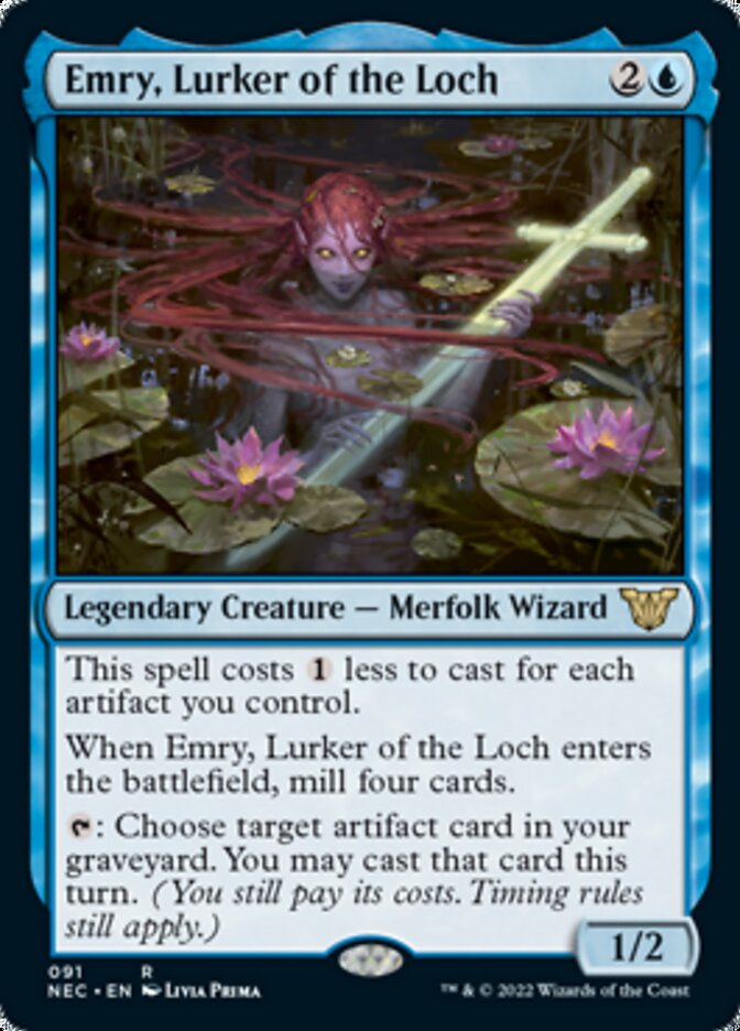 Emry, Lurker of the Loch [Kamigawa: Neon Dynasty Commander] | Card Merchant Takapuna