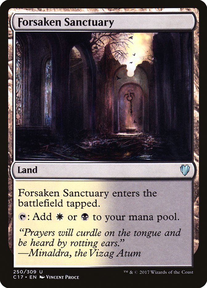 Forsaken Sanctuary [Commander 2017] | Card Merchant Takapuna