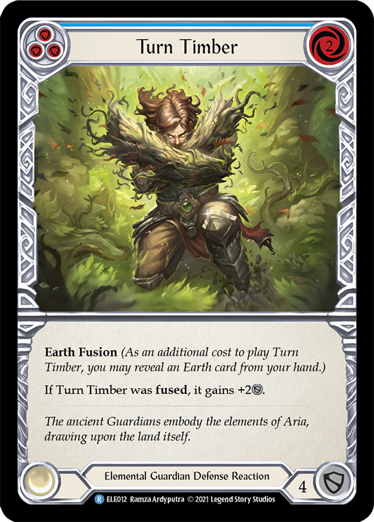 Turn Timber (Blue) [ELE012] (Tales of Aria)  1st Edition Normal | Card Merchant Takapuna