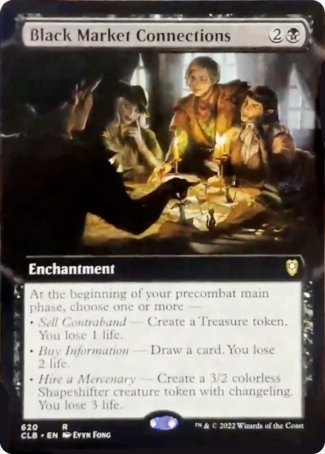 Black Market Connections (Extended Art) [Commander Legends: Battle for Baldur's Gate] | Card Merchant Takapuna