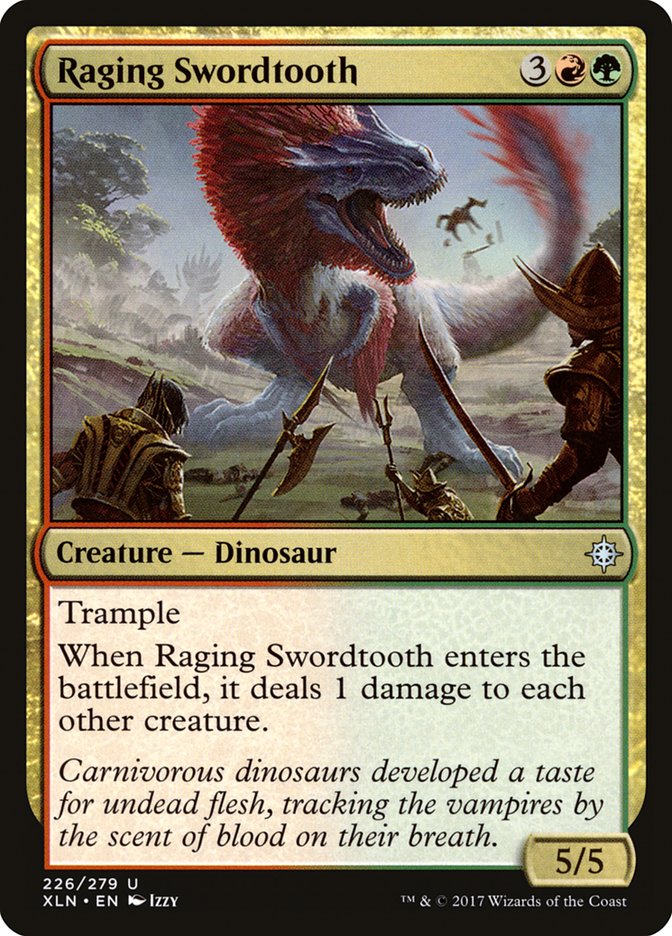 Raging Swordtooth [Ixalan] | Card Merchant Takapuna